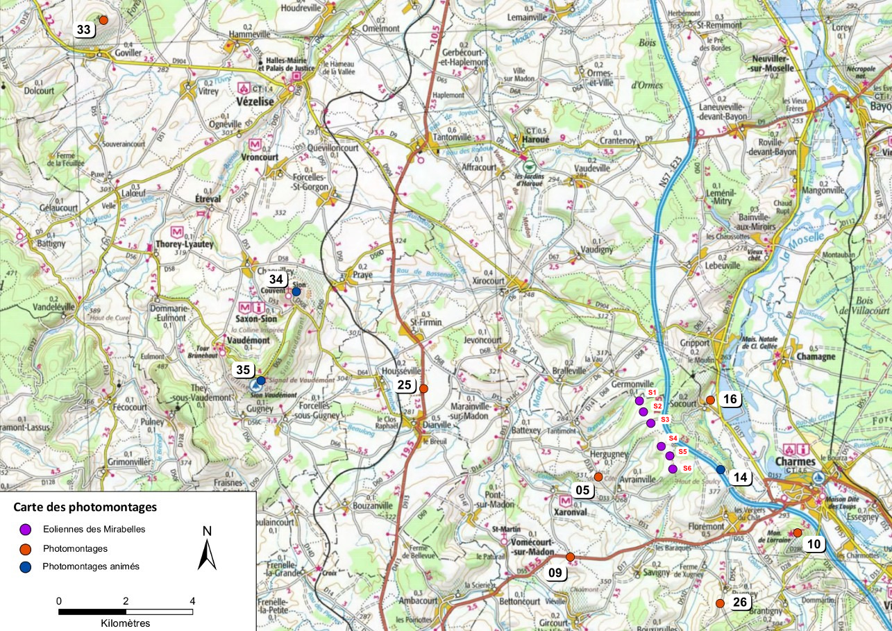 carte des points de vue